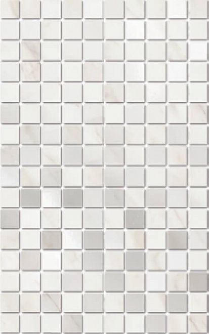 Керамическая плитка Kerama Marazzi Декор Гран Пале белый мозаичный 25х40