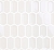 Мозаика Crayon White glos (38x76x8) 27,8x30,4