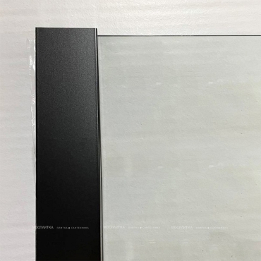 Душевая перегородка Paini 80х195 см PAINI-WalkIN80C профиль черный матовый, стекло прозрачное - 4 изображение