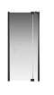 Душевой уголок Creto Tenta стекло прозрачное профиль черный 90х100 см, 123-WTW-90-C-B-8 + 123-SP-100-C-B-8