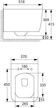 Унитаз подвесной безободковый Allen Brau Liberty 4.33007.31 черный матовый - 31 изображение