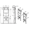 Комплект подвесной безободковый унитаз Cersanit City 64439 с крышкой-сиденьем микролифт + инсталляция с кнопкой белый глянцевый - 9 изображение