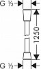 Шланг для душа Hansgrohe Isiflex 125 см 28272340, шлифованный чёрный хром - 2 изображение