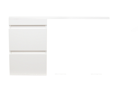 Тумба под раковину подвесная Style Line Даллас 100 Люкс PLUS в пленке, белая - 3 изображение