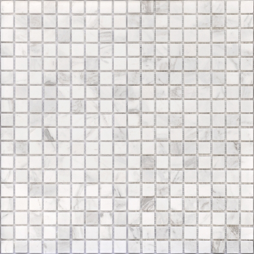 Мозаика Caramelle  Dolomiti bianco MAT 15x15x4