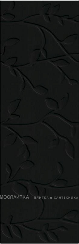 Плитка Winter Vine рельеф черный 29x89 