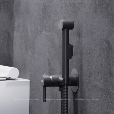 Гигиенический душ Dorff Logic D3075000 со смесителем, черный матовый - 3 изображение