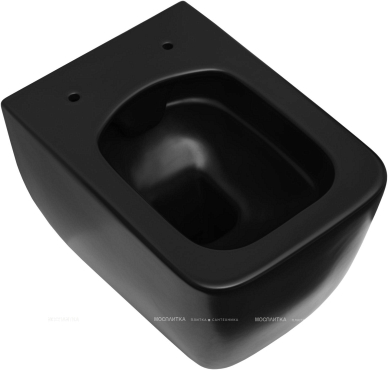 Унитаз подвесной безободковый Allen Brau Liberty 4.33007.31 черный матовый - 4 изображение
