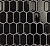 Мозаика LeeDo & Caramelle  Crayon Black glos (38x76x8) 27,8x30,4