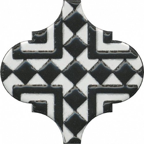 Керамическая плитка Kerama Marazzi Декор Арабески глянцевый орнамент 6,5х6,5
