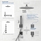 Переключатель потоков для ванны с душем Wasserkraft Spree 1400 A273 никель, на 3 потребителя - 3 изображение