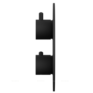 Термостат для душа Whitecross Y black Y1236BL матовый черный, на 2 потребителя - 2 изображение