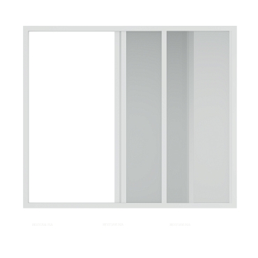 Душевая шторка на ванну Creto Avalon 6.0 160х145 см SH00069 профиль белый, стекло прозрачное - 2 изображение
