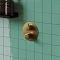 Смеситель для ванны с душем Paini Cox grip 7GPJ6911 матовое золото, на 2 потребителя - 2 изображение
