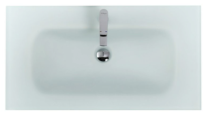 Раковина BelBagno стеклянная белая матовая, 910x465x145, BB910/465-LV-VTR-BO