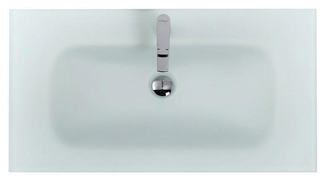 Раковина BelBagno стеклянная белая матовая, 1010x465x145, BB1010/465-LV-VTR-BO