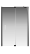 Душевой уголок Creto Tenta стекло прозрачное профиль черный 140х80 см, 123-WTW-140-C-B-8 + 123-SP-800-C-B-8