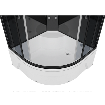 Душевая кабина Erlit Comfort 120х120 см ER5720TB4 профиль черный, стекло тонированное - 6 изображение