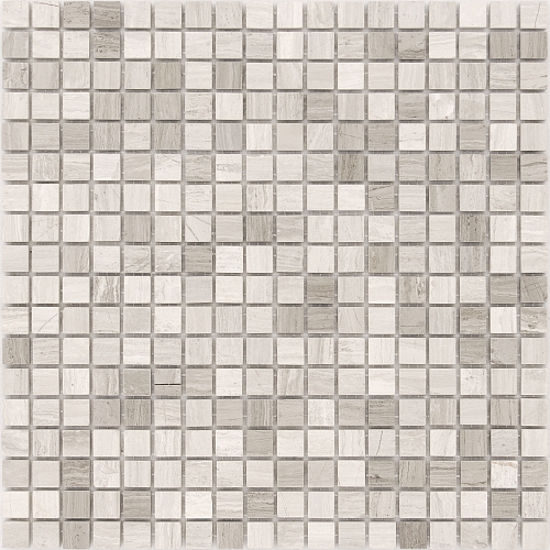 Мозаика Caramelle  Travertino Silver POL 15x15x4