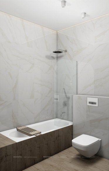 Дизайн Ванная в стиле Современный в белом цвете №12853 - 7 изображение