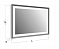 Зеркало Antonio Lupi SFOGLIA75L LED H75*L144, глянцево-белый, светодиодная подсветка - 2 изображение