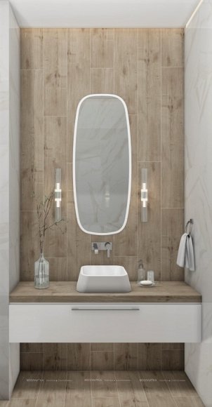 Дизайн Ванная в стиле Современный в белом цвете №12853 - 4 изображение