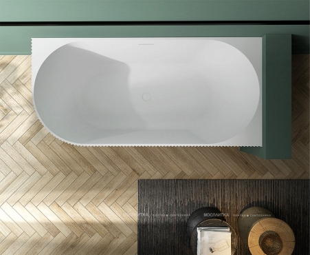 Акриловая ванна Abber 170х80 см AB9329-1.7 R, белый - 4 изображение