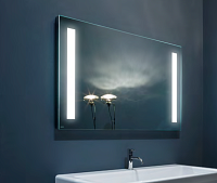 Зеркало Antonio Lupi Spio 75, H75*L117 см, с подсветкой 4 неоновыми лампами T5