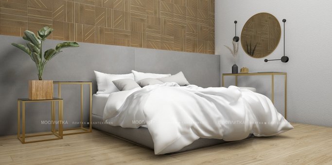 Дизайн Спальня в стиле Лофт в сером цвете №13015 - 9 изображение