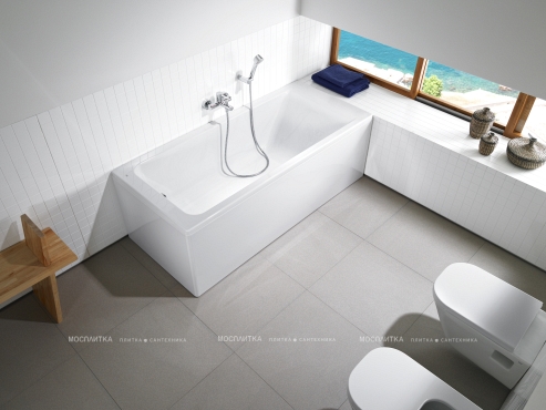 Акриловая ванна 170х70 см Roca Easy ZRU9302905 белая - 8 изображение