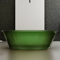 Ванна из полиэфирной смолы 170х75 Abber Kristall AT9707Emerald зеленая