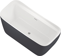 Акриловая ванна Allen Brau Infinity 170x78 2.21002.21/AM белый матовый (панель антрацит)