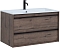 Комплект мебели для ванной Aquanet Lino 90 см, черная, коричневая - 6 изображение