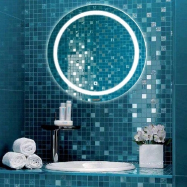 Зеркало Comfortу Круг 60, светодиодная подсветка, с сенсорным выключателем - 3 изображение