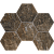 Керамогранит Estima Мозаика BR04 Hexagon 25x28,5 полир.