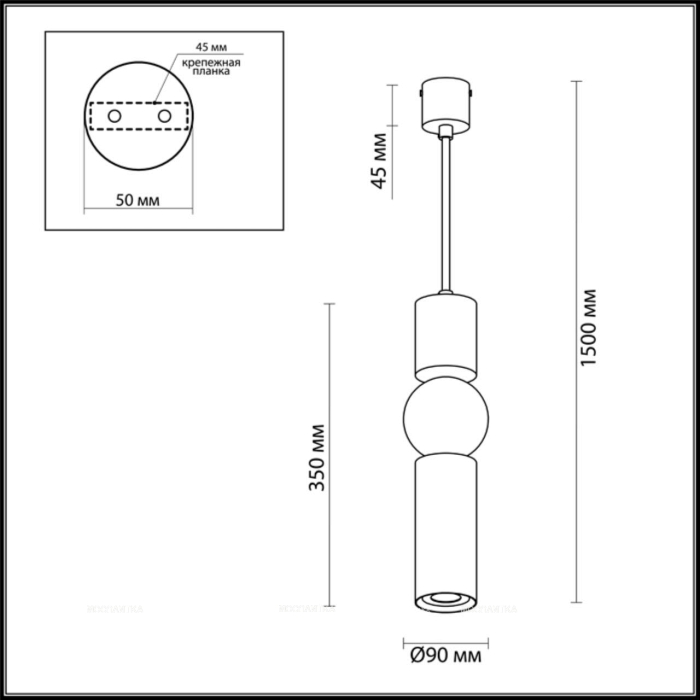 Подвесной светодиодный светильник Odeon Light Sakra 4070/5L - 4 изображение