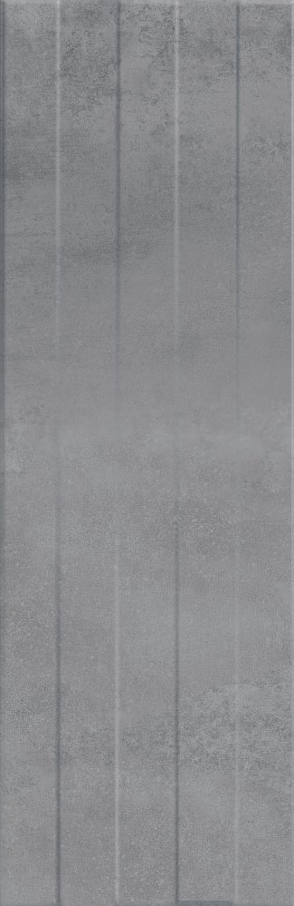 Плитка Concrete Stripes рельеф серый 29x89