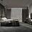 Дизайн Спальня в стиле Минимализм в сером цвете №13246 - 4 изображение
