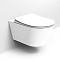 Комплект подвесной безободковый унитаз Creto Logan L3 белый 1003-001-L3W + инсталляция Am.Pm ProC I012707.0238 с клавишей смыва ProC S, чёрная матовая - 4 изображение