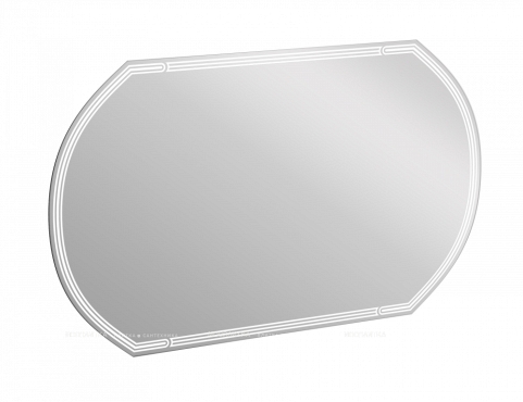 Зеркало Cersanit Led 090 Design 100 см LU-LED090*100-d-Os с подсветкой, белый - 2 изображение