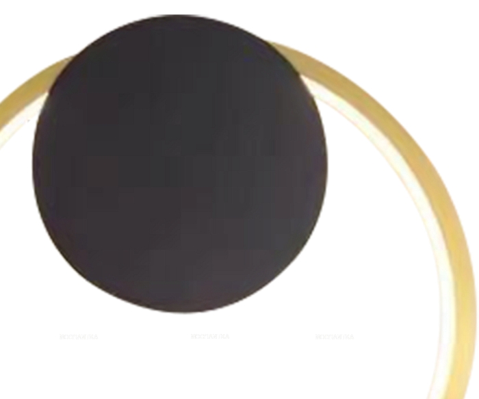 Бра Эрин латунь/черный d25 Led 16W (4000K), 08433,36-19 - 2 изображение