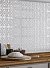 Керамическая плитка Meissen Плитка Lissabon рельеф квадраты белый 25х75 - 2 изображение