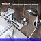 Смеситель для ванны с душем РМС SL141-006E хром глянец - 5 изображение