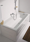 Фронтальная панель для ванн Duravit D-Code 160 см 701026000000000, белый Alpin - 2 изображение